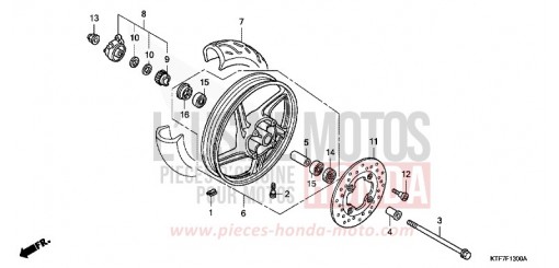 FRONT WHEEL SH150S7 de 2007